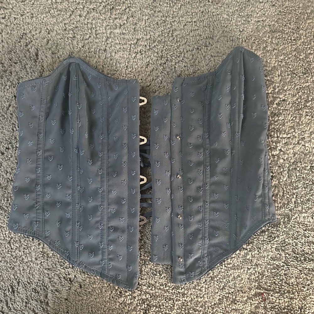 Urban outfitters blue corset